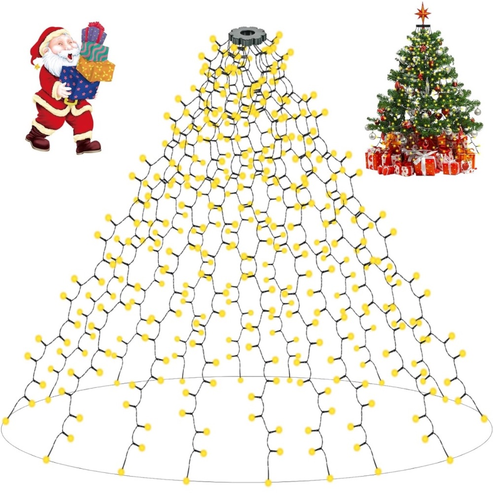 Christmas Tree‎ Lights 400 LED, Christmas Tree, 6.6FT x 16 Lines Fairy Lights